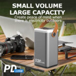 135W Power Bank 120000mAh USB C Portable Charger with LED Display -Modes Lights, Office,Business, Travel, Power Outage, Camping