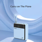 Small Portable Charger with Built in Cable, 10000mAh Smart LED Display Mini Power Bank