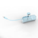 Small Portable Charger 5000mAh with Lightning & USB C,Mini Battery Pack Fast Charging 22.5W,Built-in Type-C Cable