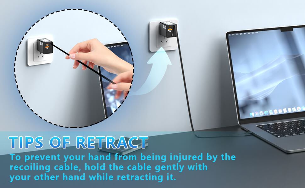 65W USB-C Compact GaN A+C Dual Port Portable Adapter